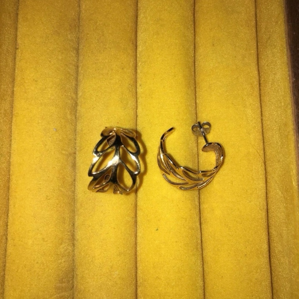 Goldtone Filigree Hoop Earrings